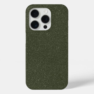 Moss Green Noise iPhone 15 Pro Coque - Personnalis