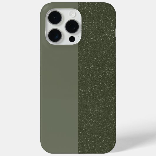 Moss Green Noise iPhone 15 Pro Max Coque (Personna (Verso)