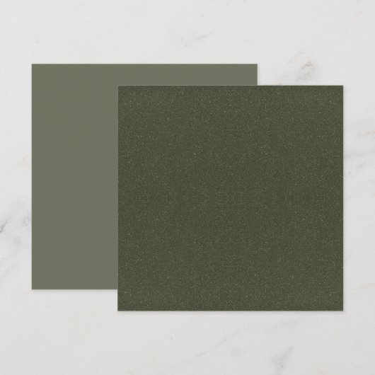 Moss Green Noise Texture Flat Kaart – (Voorkant / Achterkant)