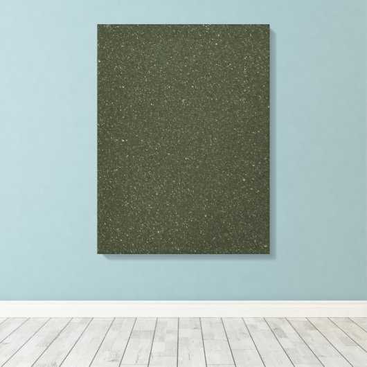 Moss Green Noise Texture Stretched Canvas (Insitu (Houten vloer))