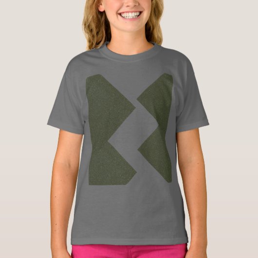 Moss Green Pattern Jeugd T-shirt (Voorkant)