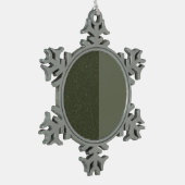 Moss Green Snowflake Ornament – (Links)