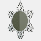 Moss Green Snowflake Ornament – (Rechts)