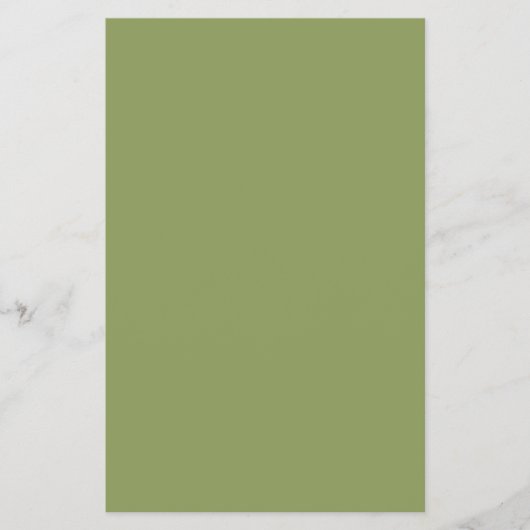 Moss Green Solid Color Flyer (Voorkant)