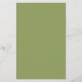 Moss Green Solid Color Flyer (Achterkant)