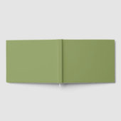 Moss Green Solid Color Gastenboek (Volledig)