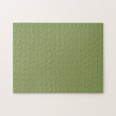 Moss Green Solid Color Legpuzzel (Horizontaal)