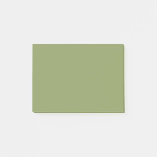 Moss Green Solid Color Post-it® Notes (Voorkant)