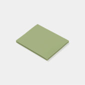 Moss Green Solid Color Post-it® Notes (Schuin)