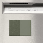 Moss Green Split Design Magnet (personnalisable) (In Situ (Lave-vaisselle))