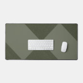 Moss Green Split Diamond Desk Mat - Personnalisabl (Clavier et souris)