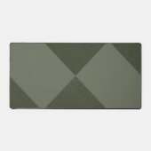 Moss Green Split Diamond Desk Mat - Personnalisabl (Recto)