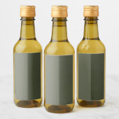 Moss Green Split Étiquette - Personnalisable (Bouteilles)