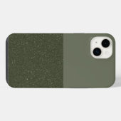 Moss Green Split iPhone 14 Plus Coque - Personnali (Verso Horizontal)