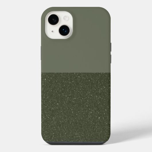 Moss Green Split iPhone 14 Plus Coque - Personnali (Verso)