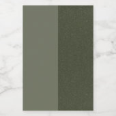 Moss Green Split Label –  Wijn Etiket (Enkel label)