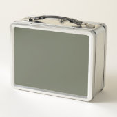 Moss Green Split Panel Metal Lunchbox – Aanpassen (Achterkant)
