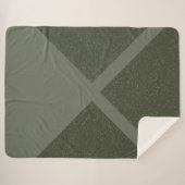 Moss Green Split Sherpa Blanket Deken (Voorkant (horizontaal))