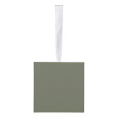 Moss Green Split Texture Cube Ornament – Aanpassen (Rechts)