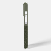 Moss Green Split Texture iPhone 15 Pro Coque perso (Verso / Gauche)