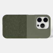 Moss Green Split Texture iPhone 15 Pro Coque perso (Verso (horizontal))