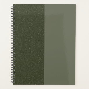 Moss Green Split Texture personnalisée Hebdomadair