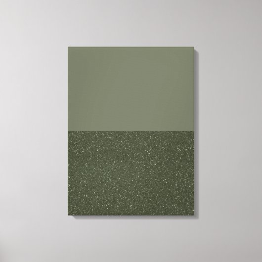 Moss Green Split Texture toile étirée (Recto)