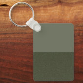 Moss Green Split Textuur Sleutelhanger - (Voorkant)
