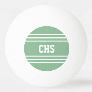 Moss Green Stripes aangepaste monogram ballen