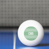 Moss Green Stripes aangepaste monogram ballen (Net)