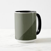 Moss Green + Texture Café Mug (Devant droit)