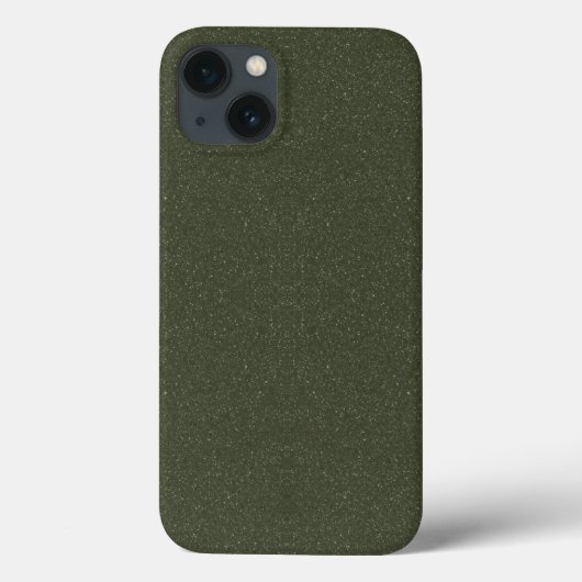 Moss Green Texture iPhone 13 Coque - Personnalisab (Verso)