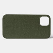 Moss Green Texture iPhone 13 Coque - Personnalisab (Verso (horizontal))