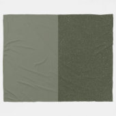 Moss Green Textured Fleece Deken – (Voorkant (Horizontaal))