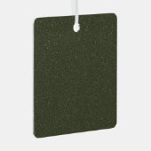Moss Green Textured Ornament Label (Voorkant Rechts)