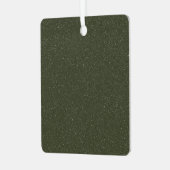 Moss Green Textured Ornament Label (Voorkant links)