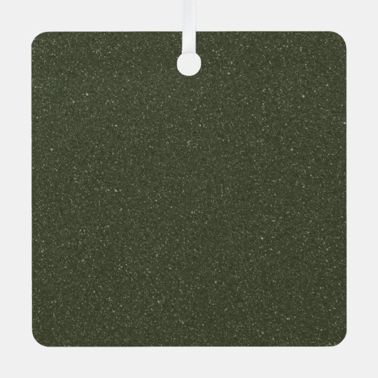 Moss Green Textured Ornament Label (Voorkant)