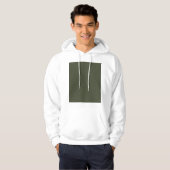 Moss Green Textured Sweat - shirt à capuche Design (Devant entier)