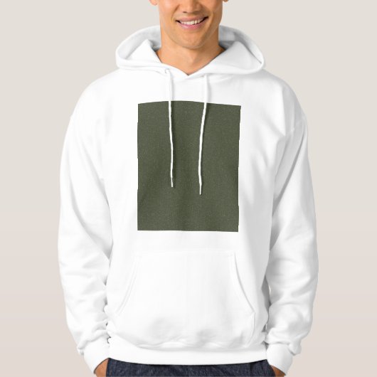 Moss Green Textured Sweat - shirt à capuche Design (Devant)