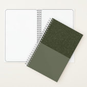 Moss Green Two-Tone Custom Sketchbook Notitieboek (Binnen)