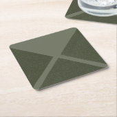 Moss Green X Patroon - Papieren Onderzetter (Schuin)