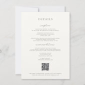 Moss Groene Bruiloft Details Kaart (Voorkant)
