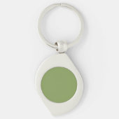 Moss Groene Kleur past dit aan Sleutelhanger (Voorkant)