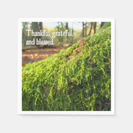 Moss in Golden Sunshine - Aangepaste Thanksgiving Servet