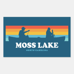 Moss Lake North Carolina Cano Rechthoekige Sticker