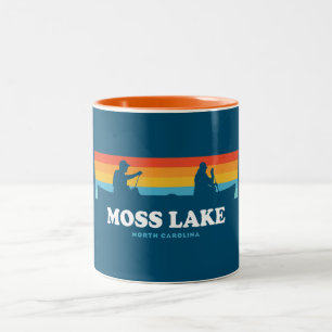 Moss Lake North Carolina Cano Tweekleurige Koffiemok