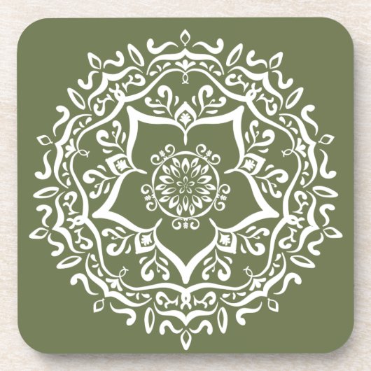 Moss Mandala Bier Onderzetter (Voorkant)