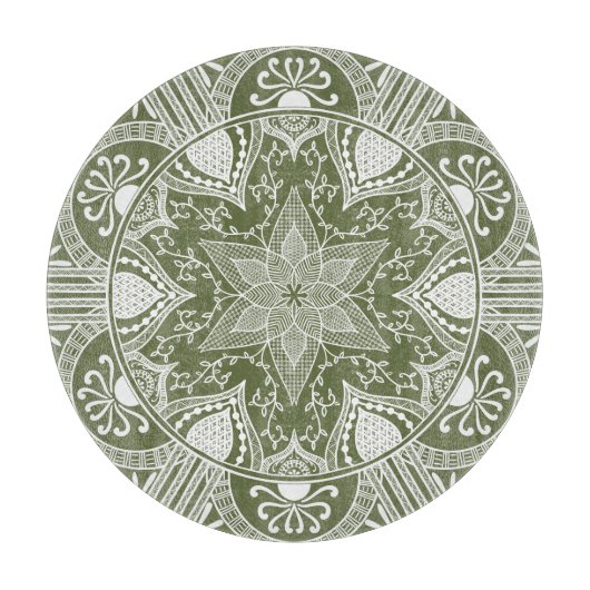 Moss Mandala Snijplank (Voorkant)