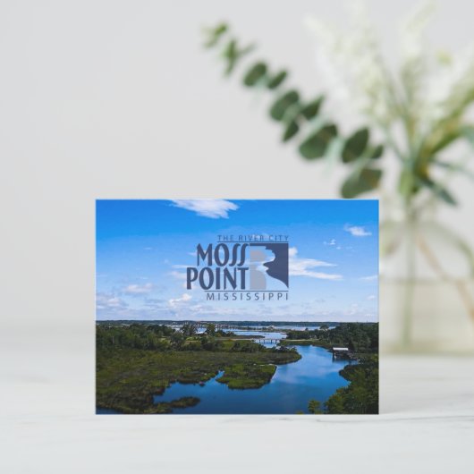 Moss Point, MS Briefkaart (Staand voorkant)