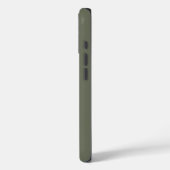 Moss Split iPhone 16 Hoesje – Matte & Speckled (Achterkant / Links)